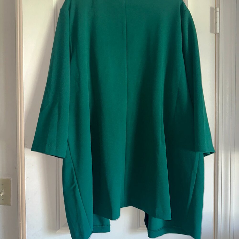 Chic Teal Blazer with Gold Button Details - Picture 8 of 11